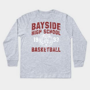 Bayside High Tigers Basketball (Variant) Kids Long Sleeve T-Shirt